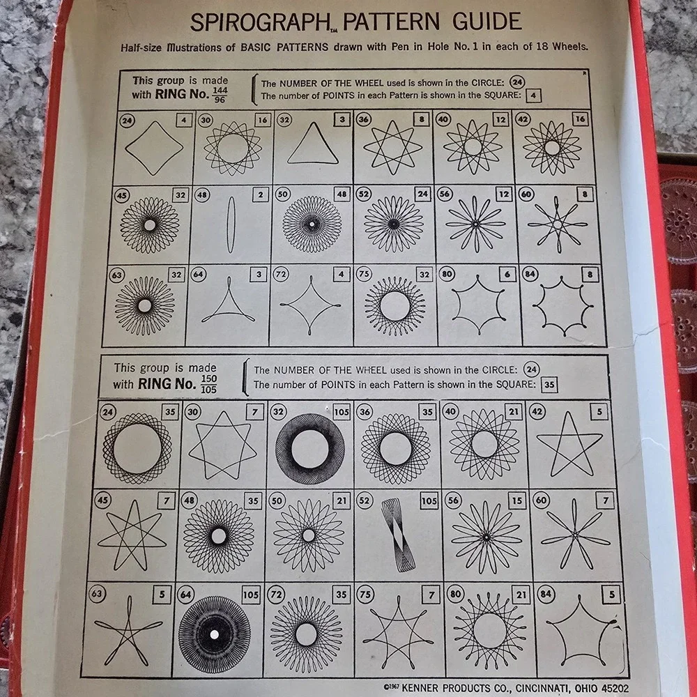 Kenner spirograph drawing